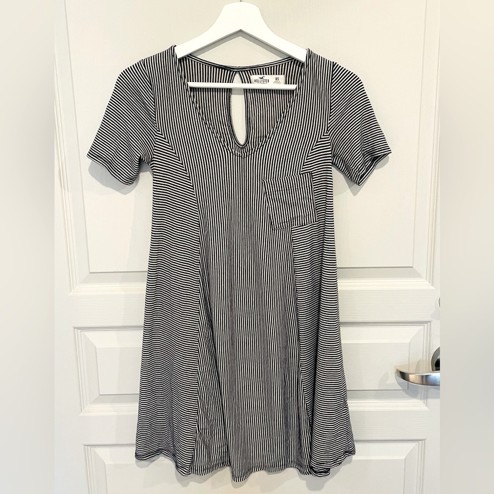 Holster Blue Striped Dress